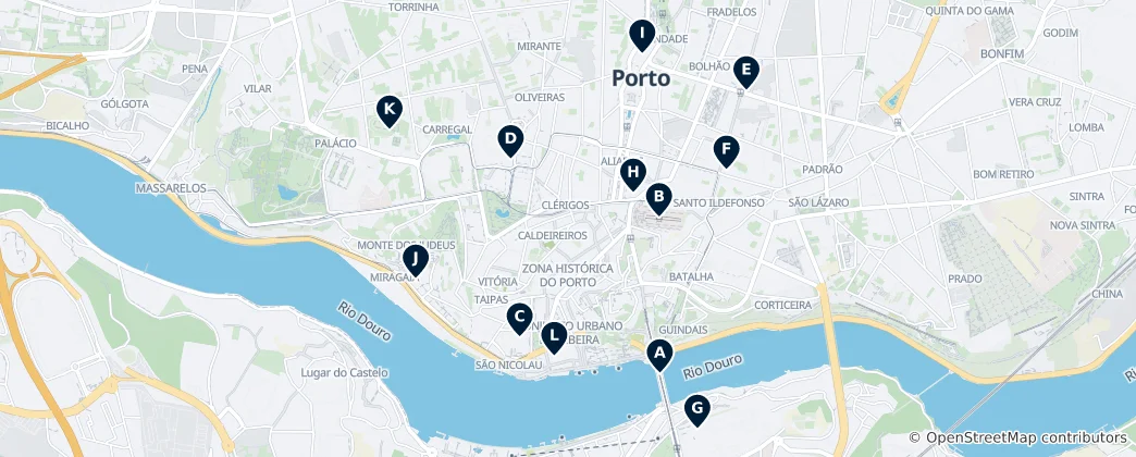 Map of Porto's Editor's Choice