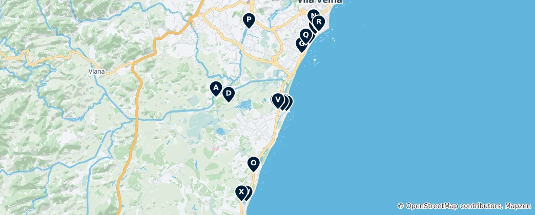 Mapa Local Eateries & Regional Flavors