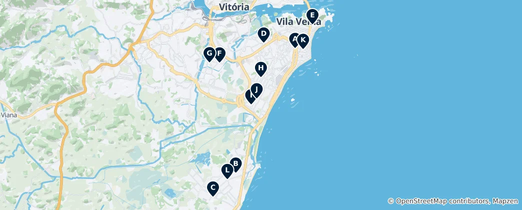 Mapa Local Markets & Greengrocers
