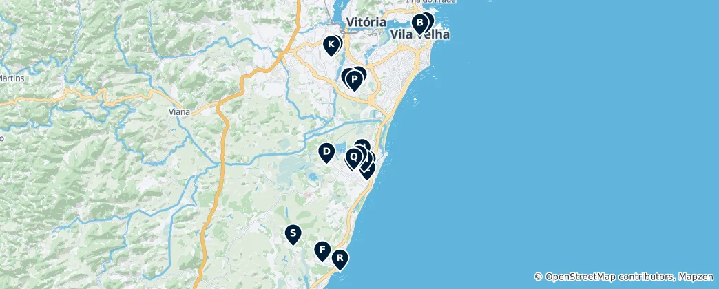 Mapa Notable Religious Sites