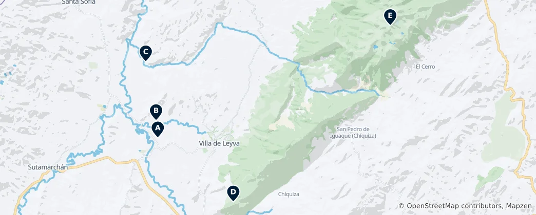 Map of Best of Villa De Leyva
