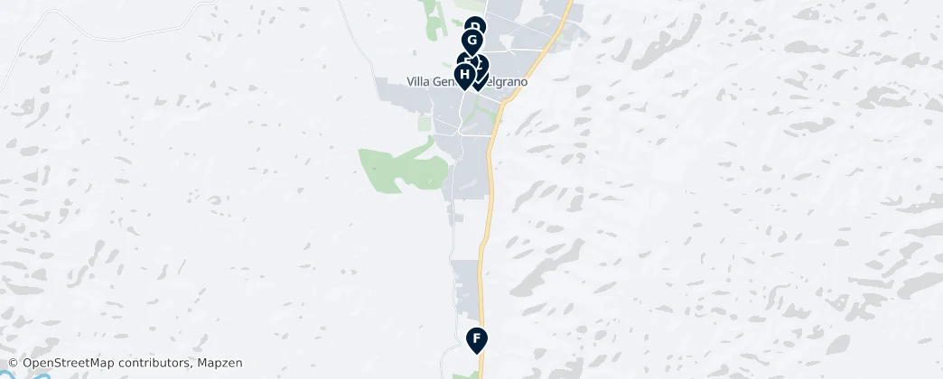 Map of Best of Villa General Belgrano