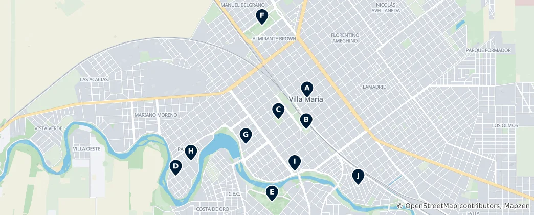 Mapa Parks & Recreation