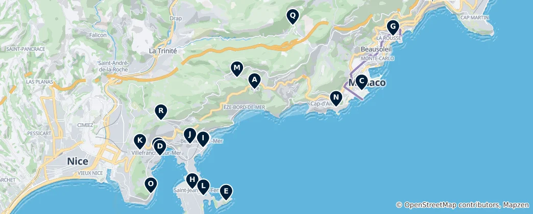 Mapa Sacred Sites and Chapels