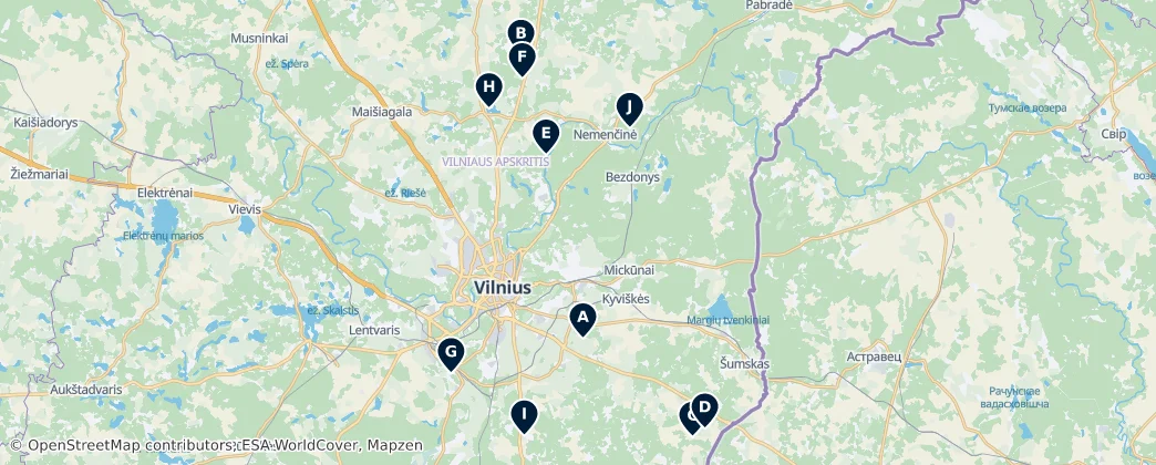 Map of Vilniaus rajono savivaldybė: Essential Discoveries