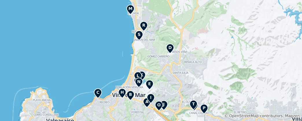 Map of Universities and Colleges
