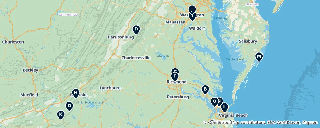 Map of Parks and Recreation Highlights