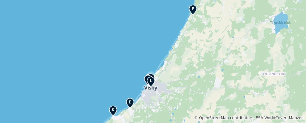 Visby Essentials Haritası