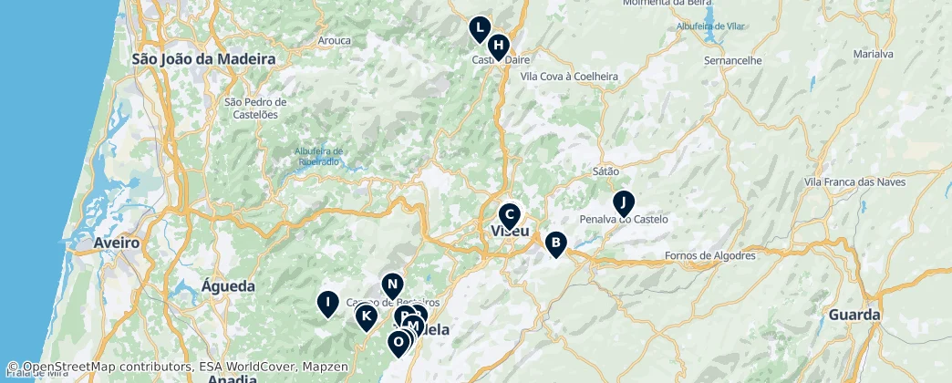 Sacred Sites of Portugal — Mapa
