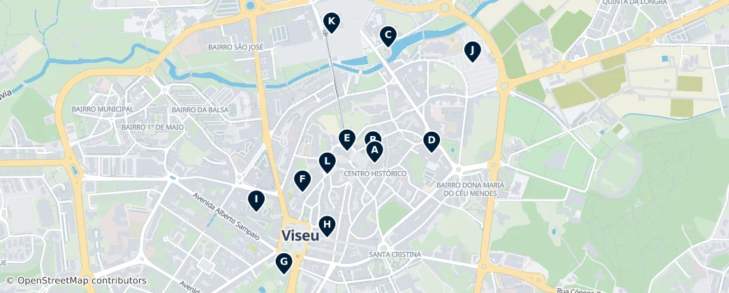 Viseu's Essential Treasures — mapa