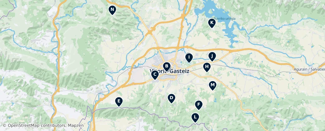 Map of Parks and Nature Escapes