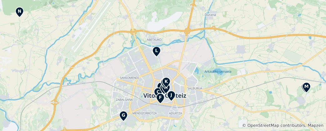 Vitoria-Gasteiz Religious Heritage 지도