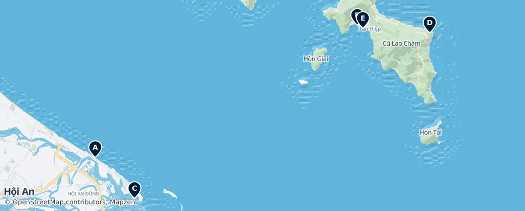 Coastal Escapes — mapa