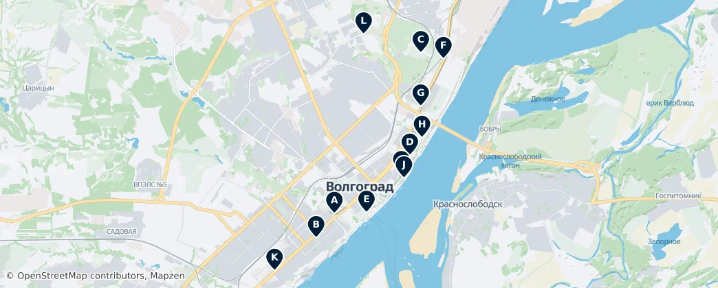 Memorials and Monuments – Mapa