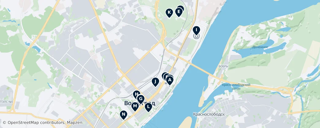 Volgograd Essentials – Mapa