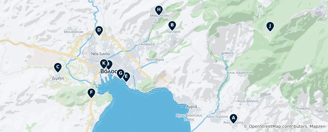 Map of Volos Essentials