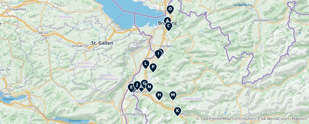 Карта Castles and Heritage Sites