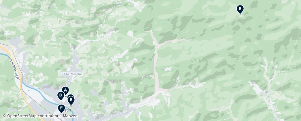Vsetín Essentials — Mappa