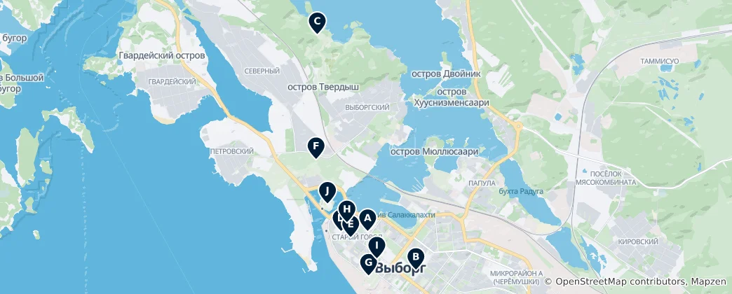 Mapa Выборгский район Essentials