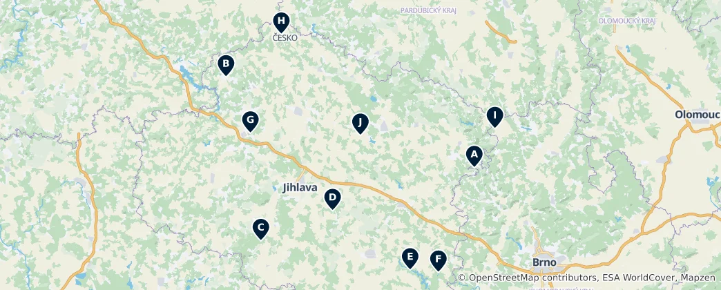 Map of Castles and Ruins