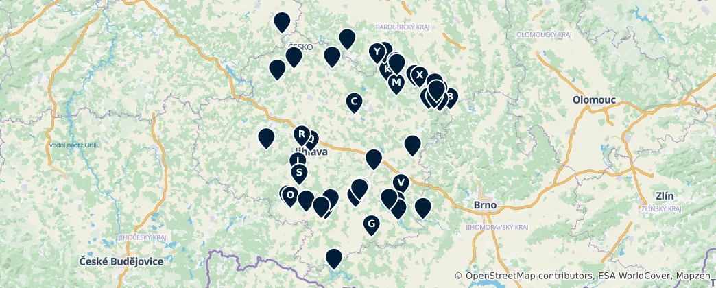Mapa Scenic Viewpoints