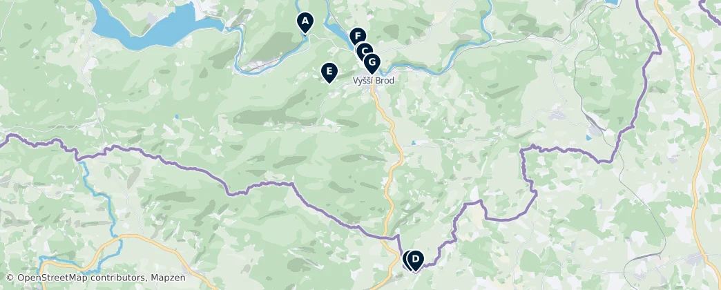 Vyšší Brod Essentials — Map