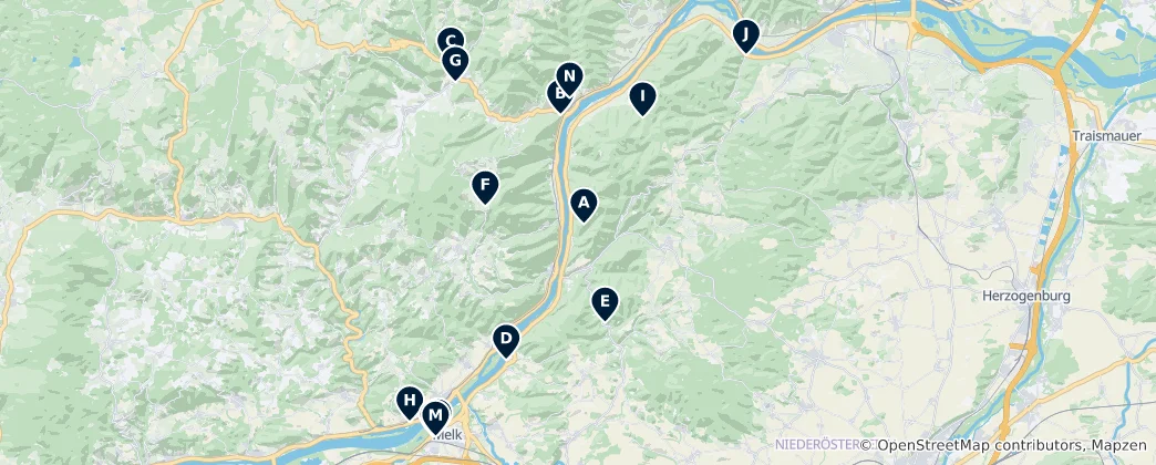 Map of Austrian Heritage Castles and Ruins