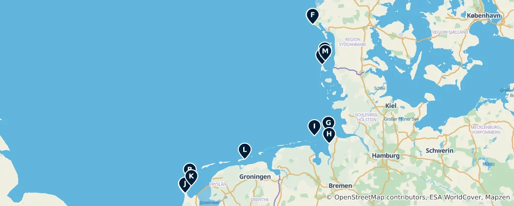 Map of Coastal Viewpoints & Lighthouses