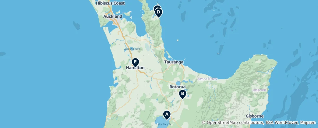 Mapa Hidden Gems