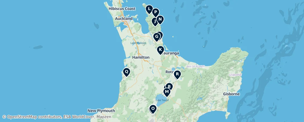 Map of Scenic Viewpoints and Natural Wonders
