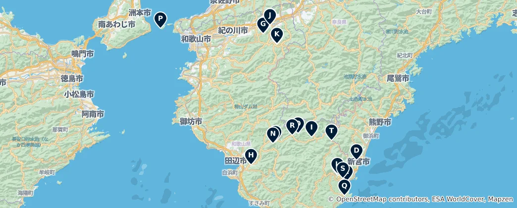 Mappa di Cultural Heritage Sites