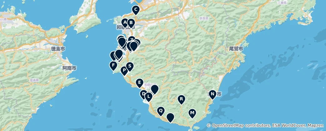 Mappa di Nature and Parks