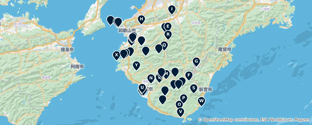Mapa Scenic Viewpoints and Natural Landmarks
