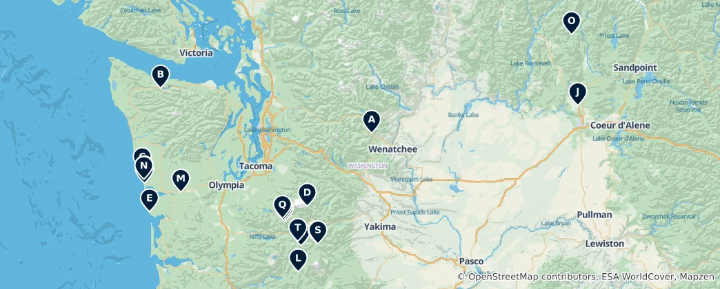 Mapa Camping & Caravan Adventures