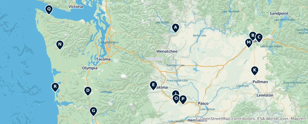 Mappa di Notable Christian Churches and Sites