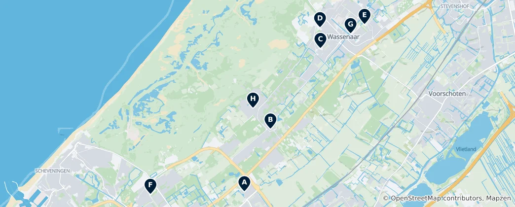 Mapa Notable Churches and Religious Sites