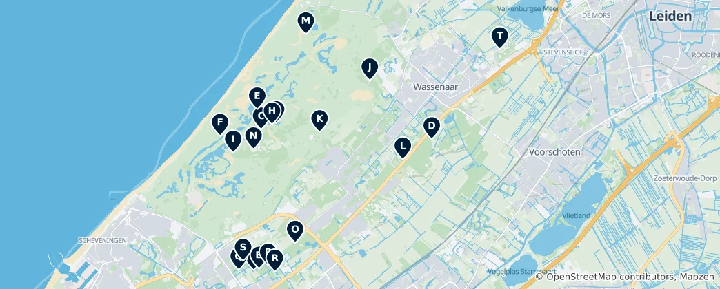 Mappa di Parks, Gardens & Viewpoints