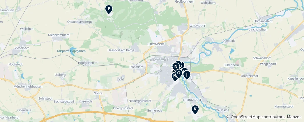 Mapa De Weimar Essentials
