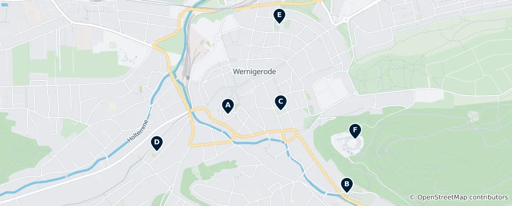 Carte de Historic Churches in Wernigerode