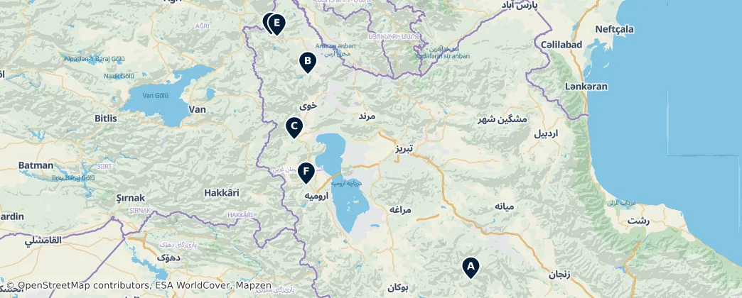 Historic Fortresses & Ruins – Mapa