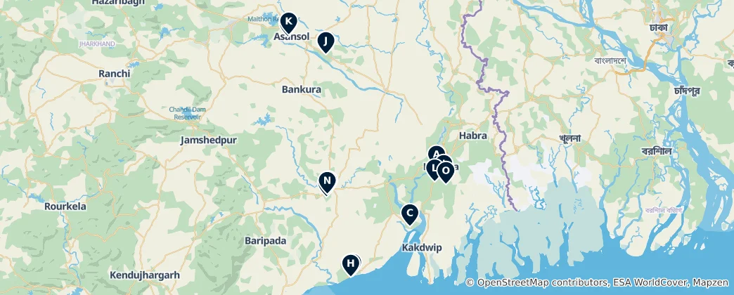 Mapa Popular Markets & Malls