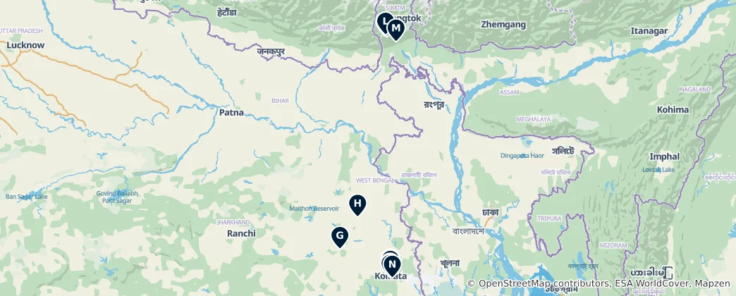 Mapa West Bengal Essentials
