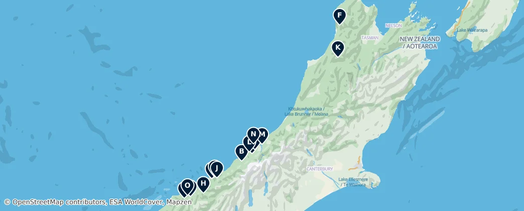 Map of Lakes and Wetlands