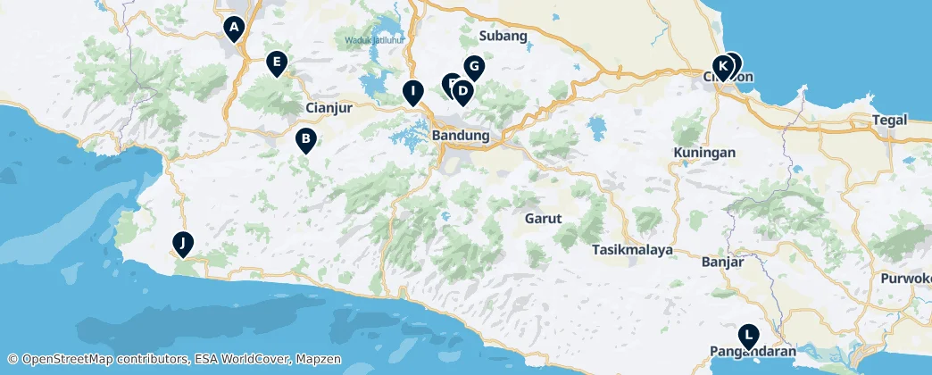 West Java Highlights — Harita