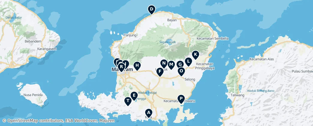 Map of Local Markets and Food Halls