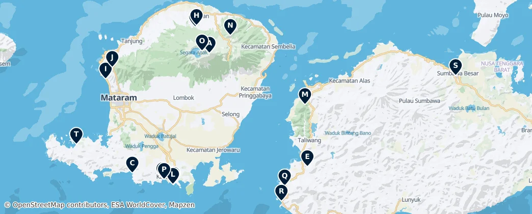 Map of Natural Wonders and Viewpoints