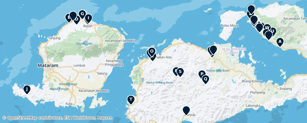 Map of Sacred Sites of Worship