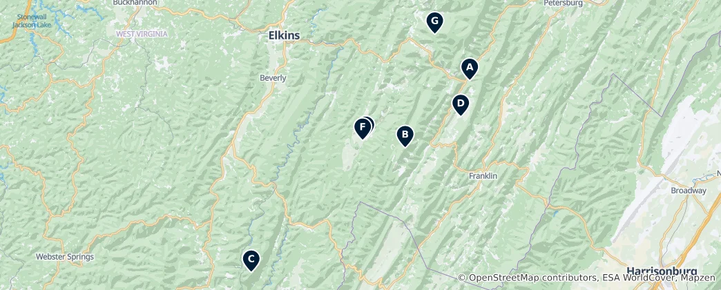 Mapa Outdoor Adventures