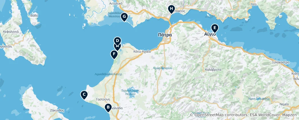 Mapa Coastal Escapes