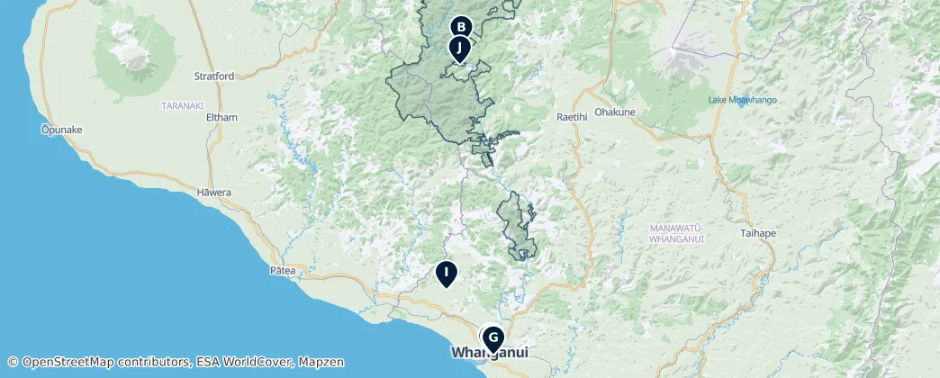 Whanganui District Essentials — 지도